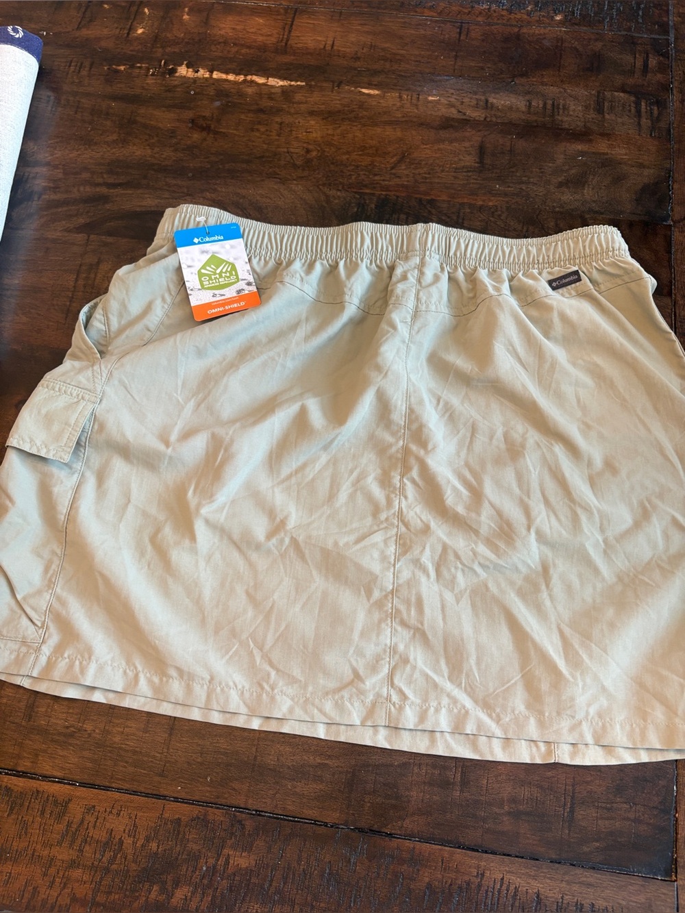 NWT Columbia Women’s Sandier Cargo Skirt Size L Khaki Green Nylon Outdoor Hiking
